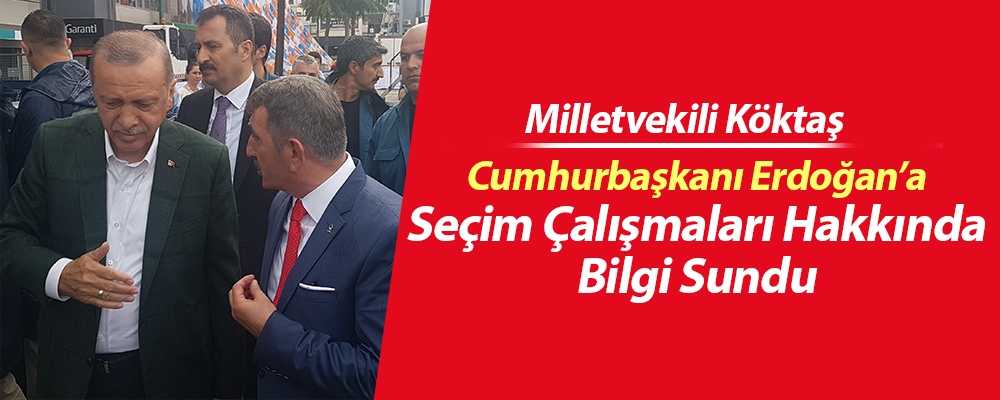 Köktaş Erdoğan’a Bilgi Sundu