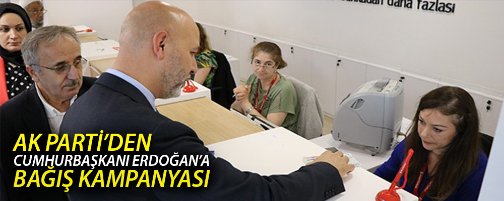 Samsun Ak Parti’den Erdoğan’a Bağış Kampanyası