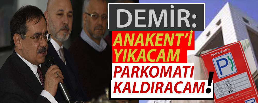 Mustafa Demir, Samsun’un otopark sorununu çözeceğini söyledi.