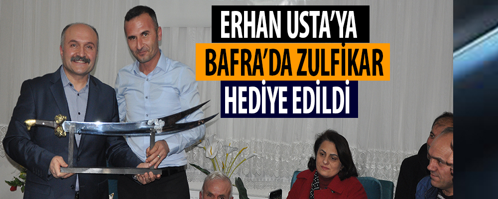 Erhan Usta seçim çalışmalarını Bafra’da sürdürdü.
