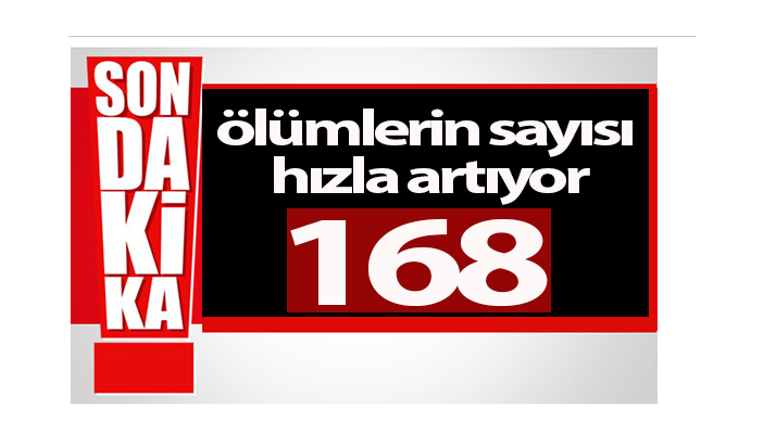 Türkiye’da Koronadan ölenlerin sayısı hızla artıyor