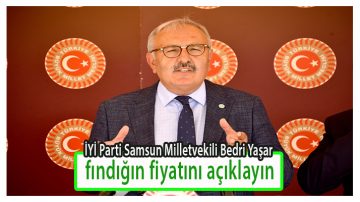 Milletvekili Yaşar:”Fındık Fiyatı Açıklansın”