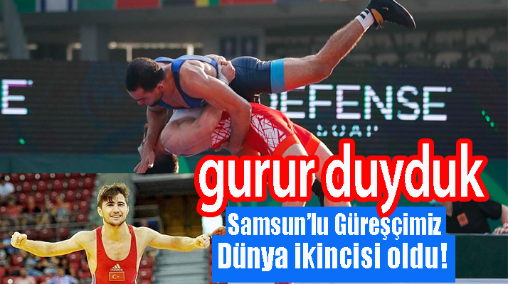 Samsun’lu Güreşçimiz Dünya ikincisi oldu