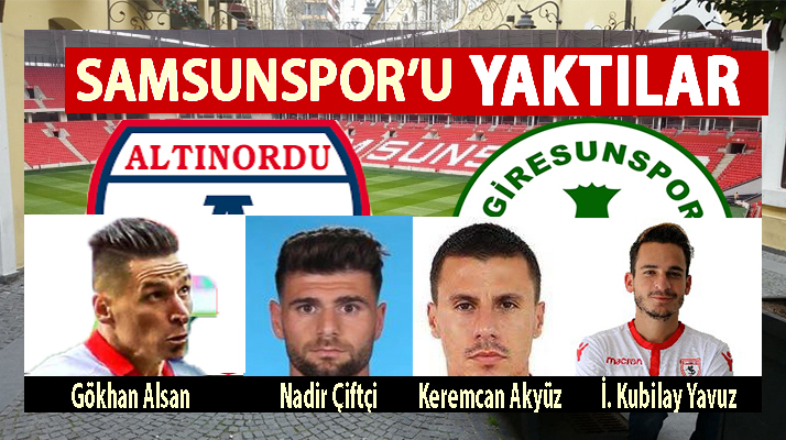 Samsunspor’u Yakan Dörtlü!