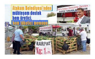 Atakum Belediyesi ve Samsunspor taraftar gruplarının iş birliği ile Bafralı karpuz üreticisi arasında dayanışma örneği yaşandı.