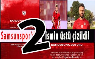 Samsunspor’da 2 Oyuncu  Kadro Dışı